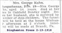 Kuhn, Mrs. George